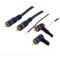 Cablu audio cu remote 2x RCA tata - 2x RCA tata la 90 grade 5m