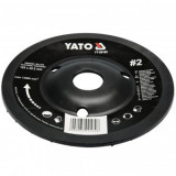 Disc circular raspel depresat Yato YT-59165, dimensiune 125x22.2mm, Numar 2, pentru lemn