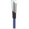 Cablu incarcare telefon USB micro 2.4A Konfulon DC16 albastru