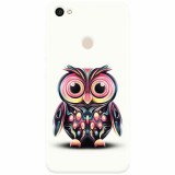Husa silicon pentru Xiaomi Redmi Note 5A, Colorful Owl Illustration
