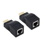 1 Set 30m HDMI / RJ45 amplificator extensie booster TX/RX 3D Full HD1080P, Oem