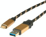 Cablu USB 3.1 la USB tip C T-T 0.5m Gold, Roline 11.02.9012