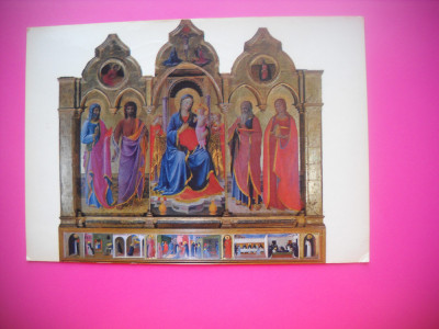 HOPCT 76800 ALTAR TRIPTIC CORTONA ITALIA -STAMPILOGRAFIE-CIRCULATA foto