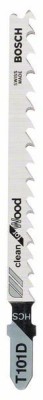 Bosch Set 5 panze ferastrau vertical T 101 D Clean for Wood, 100mm ProAdvanced PowerfulTools foto
