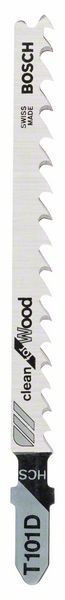 Bosch Set 5 panze ferastrau vertical T 101 D Clean for Wood, 100mm ProAdvanced PowerfulTools