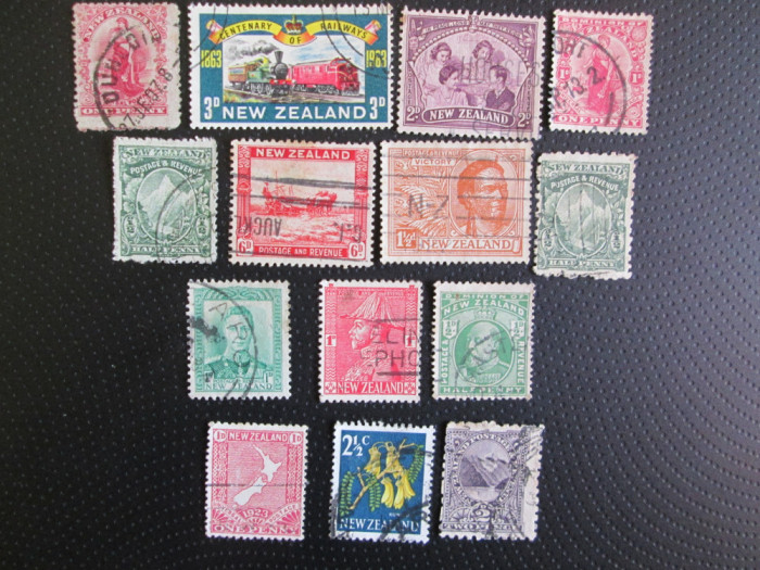TIMBRE NEW ZEALAND SERIE STAMPILATA=23