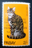 Cumpara ieftin Pabay 1969 pisici feline cu supratipar comemorare Prince de Wales mnh