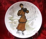 FARFURIE PORTELAN D&#039;ARCEAU LIMOGES FEMEILE SECOLULUI - COLETTE FEMEIA SPORTIVA
