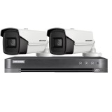 Sistem de supraveghere HIKVISION 2 camere 8MP 4 in 1, IR 60m, DVR 4 canale 4K 8MP SafetyGuard Surveillance