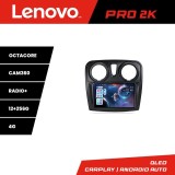 Navigatie Dacia Sandero Logan 2012-2020 Lenovo QLED 2K 12+256GB Android