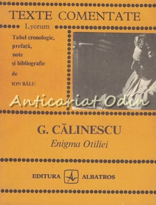 Enigma Otiliei - G. Calinescu foto