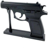 Bricheta pistol anti-vant tip revolver, arma CZ 83 calibru 7.65mm, negru, \