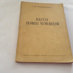 Bazele teoriei numerelor/ I.M. Vinogradov