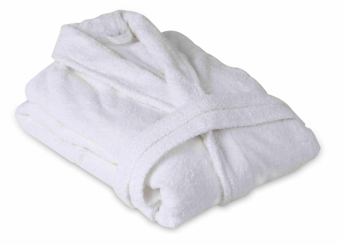 Halat de baie alb hotel Somnart unisex 100% bumbac, 500gsm, marimea L