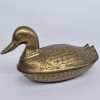 Caseta Bronz Masiv Vintage Rata Mare Greutate Obiect Decorativ Colectie