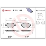 Placute frana Fiat 500 (312 ), 500 C (312 ), Doblo Box/Minivan (223 ), Doblo Mpv - Multi-Purpose Vehicle (119, Grande Punto (199 ), Punto (199 ), Pun, BREMBO