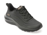 Cumpara ieftin Pantofi sport SKECHERS negri, BOBS SQUAD WAVES, din piele ecologica