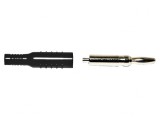 Mufă Banană 4mm 15A Neagră Nichelată