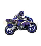 Balon folie model motocicleta albastra 31 x 24 cm, Godan