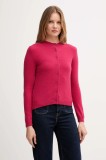 United Colors of Benetton cardigan din amestec de l&acirc;nă culoarea roz, light, 102HD502B