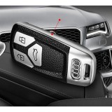 Husa Cheie Auto Audi Keyless Go TPU Argintiu Negru Protectie Premium Uzura Coroziune Compatibila Modele Diverse