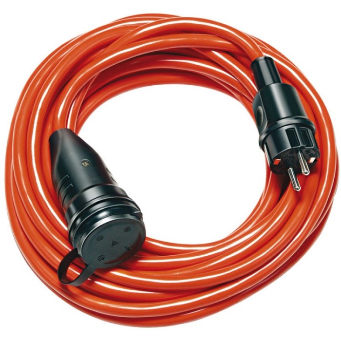 Cordon prelungitor Bremaxx Brennenstuhl, IP44, 20 m, Portocaliu