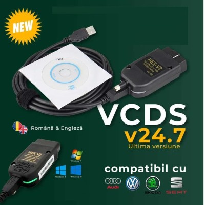 Tester auto Diagnoza auto VCDS Romana-Engleza VW AUDI SKODA SEAT ultima versiune 25.3 Engleza si 24.7 Romana Calitate A+++ Suporta long cooding foto