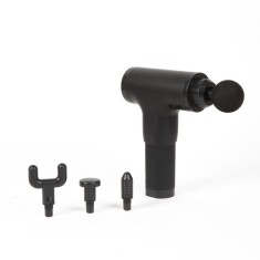 Dispozitiv de masaj cu vibratii, acumulator, 4 capete de masaj