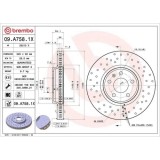 Set disc frana Audi A4 B8 (8k2) 08.07-06.17, A5 (8t3) 06.07-01.17, A5 (8f) 02.09-01.17, Q5 (8rb) 11.08-12.17, Q5 Van (8rb) 11.08-12.17, Fata, 320X30m, BREMBO