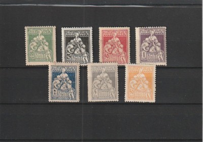 ROMANIA 1921 ASISTENTA SOCIALA TIMBRE DE AJUTOR SERIE MNH NESTAMPILATA foto
