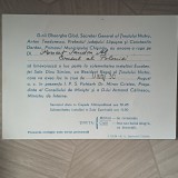INVITATIE PENTRU CONSULUL POLONIEI PONCET SANDON LA SOLEM. INST.LUI DINU SIMION.