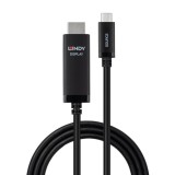 Cablu USB Type C la HDMI 8K60Hz/4K144Hz T-T 5m, Lindy L43436