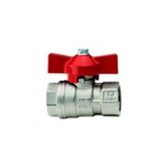 Robinet de Trecere Apa 3/8&quot; FF cu Fluture si Bila PN 50 Roval