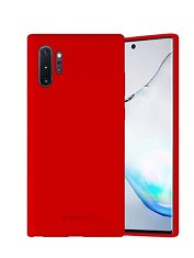 Huse silicon cu microfibra interior Samsung Note 10 Plus , Note 10+ , Rosu foto