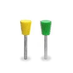 Rybina s hladk&yacute;m čelom pr.9,5 mm, stopka 3,2mm, Granulatie Saburr ASPRA - VERDE