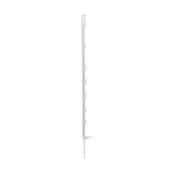 Stalp plastic flexibil ECO 105 cm pentru gard electric temporar, imprejmuire animale, cu suport fir/banda si varf otel galvanizat