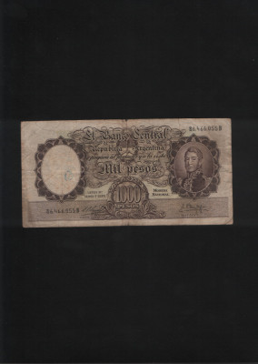 Rar! Argentina 1000 Pesos 1958(66) seria864666055 foto
