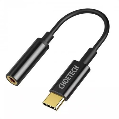 Cablu adaptor USB Type C - Jack 3.5 mm mama casti Choetech AUX003 foto