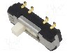 Intrerupator glisant, 3 pozitii, DP3T, ON-ON-ON, Nidec Copal Electronics - CL-SB-23B-02