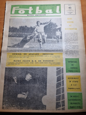 fotbal 7 septembrie 1966-jiul petroseni,farul,steaua bucuresti,petrolul foto