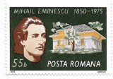 Romania (611) - 125 de ani de la nasterea lui M. Eminescu, 1975 - neobliterata