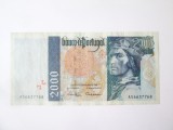 Portugalia 2000 Escudos 1996(an mai rar),bancnota din imagini la cel mai mic pret
