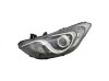 Far HYUNDAI I30 (GD), 01.2015-03.2017, partea stanga, DEPO, tip bec H7+tip bec H7+tip bec H7+PY21W+W5W; electric; negru; cu motor; halogen; cu lumina