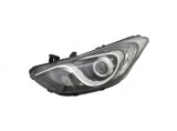 Far HYUNDAI I30 (GD), 01.2015-03.2017, partea stanga, DEPO, tip bec H7+tip bec H7+tip bec H7+PY21W+W5W; electric; negru; cu motor; halogen; cu lumina