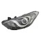 Far HYUNDAI I30 (GD), 01.2015-03.2017, partea stanga, DEPO, tip bec H7+tip bec H7+tip bec H7+PY21W+W5W; electric; negru; cu motor; halogen; cu lumina