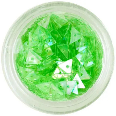 Triunghiuri pentru unghii, verde deschis foto