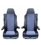 Set Huse Scaune Auto Camion DAF CF, LF, XF 95, XF 105, Gri