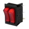Intrerupator ON-OFF + ON-OFF, 2 pozitii, SPST x2, SCI, R13-90P-BB-01-BRR-N-2, T234658