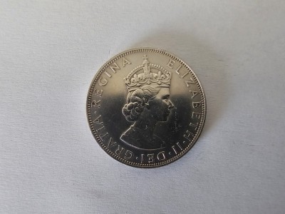 Bermuda One Crown 1964 Argint are 23 gr,impecabila foto
