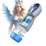 Masturbator MASTURS Eloa Winged Goddess, funcție de realitate augmentată (AR), 5 funcții de sucțiune, 9 funcții de vibrație, albastru